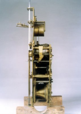 图片[3]-Copper gilded inlaid stone lifting tower clock-China Archive